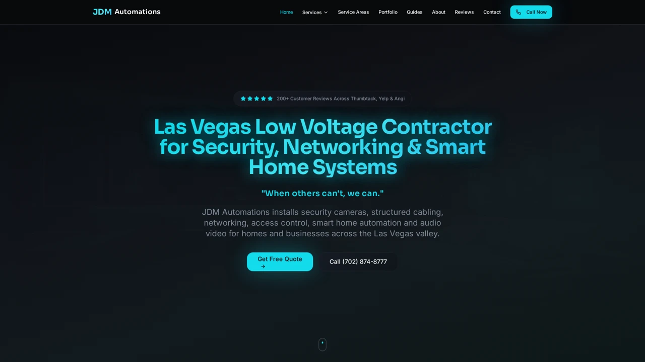 JDM Automations homepage